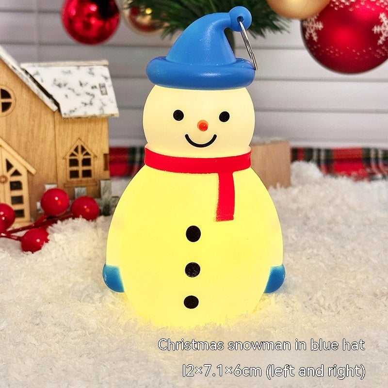 Christmas Decorations Snowman Small Night Lamp Luminous Small Ornaments