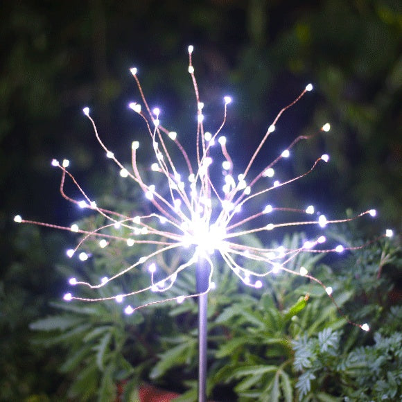 Solar Ground Plug Firework Light Led Copper Wire