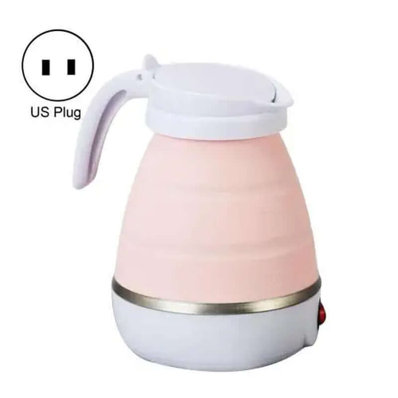 600ML Electric Kettle Coffee Pot Foldable Space-Saving Camping Home Travel Outdoor Heating Hot Water Tea Kettle Cup